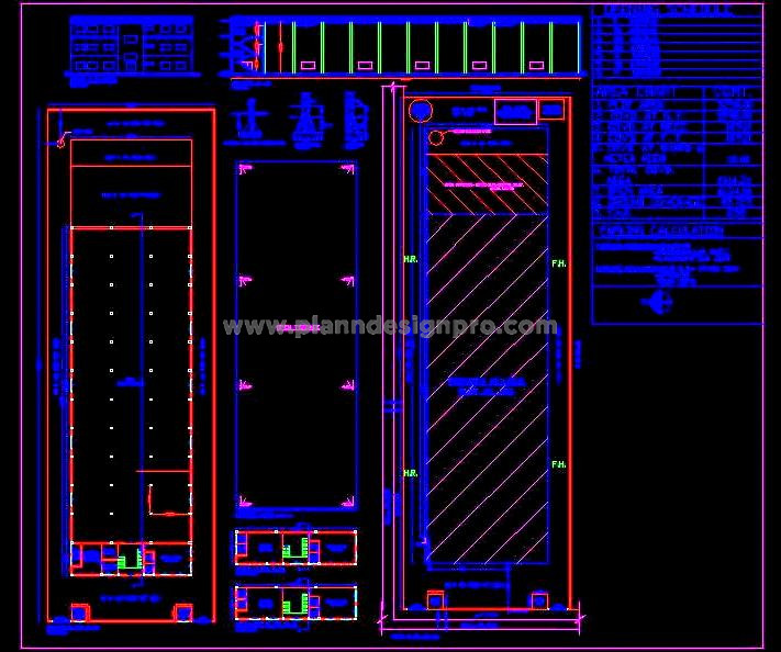 Industrial Factory Layout CAD with Office & Production Hall